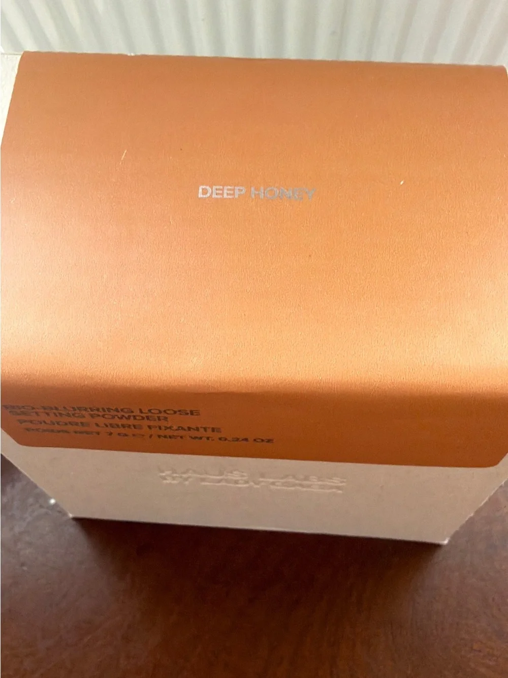 Haus Labs By Lady Gaga Bio-Blurring Loose Setting Powder, DEEP HONEY/ Cream Jar